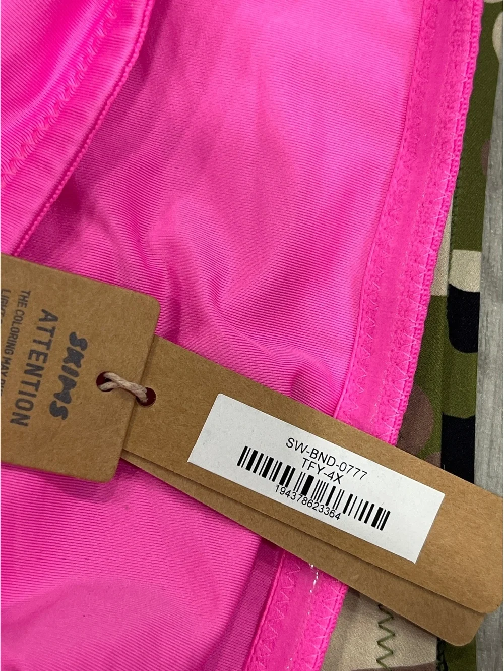 Skims Swim Bandeau Stretch Recycled-Nylon Bikini Top & Swim Cheeky Tanga -SET